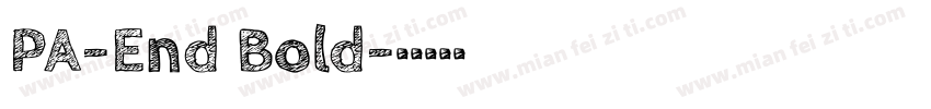 PA-End Bold字体转换